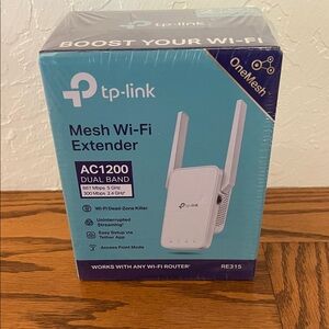 TP-Link White Mesh Wi‑Fi Extender AC1200 (RE315)